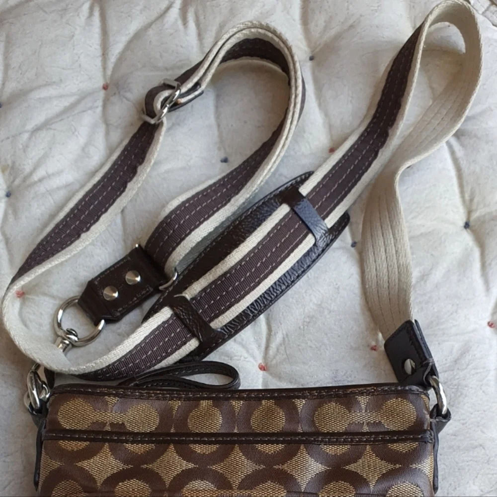 Coach Brown and Tan Crossbody Bag